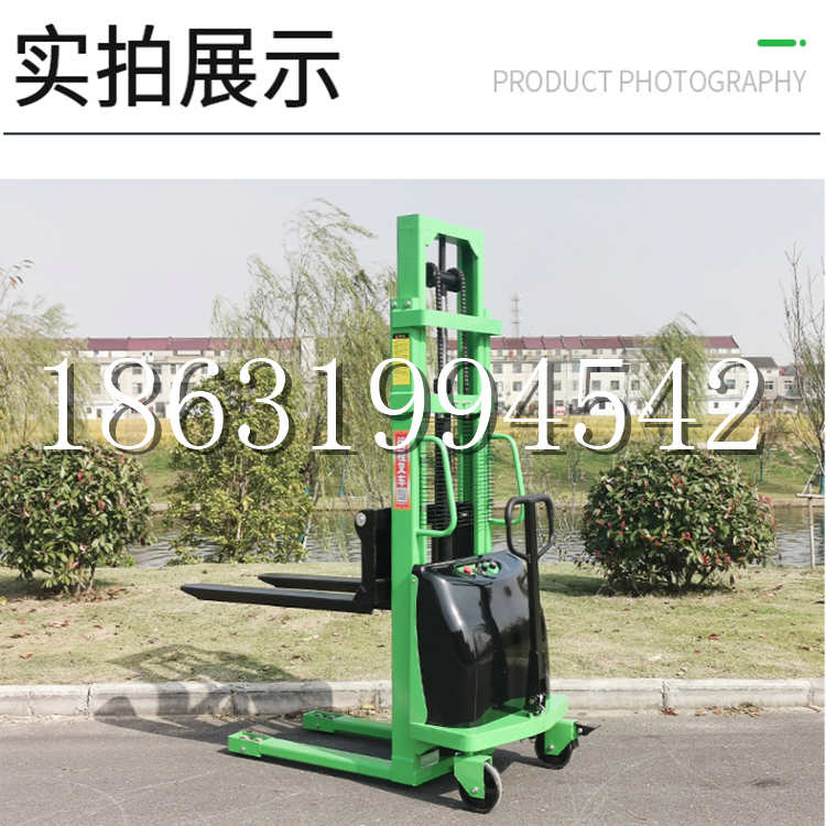 交城县电动叉车堆高车液压铲车电瓶1吨2吨站驾步行式小型全自动叉车